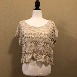 NWOT A&F Crochet Top